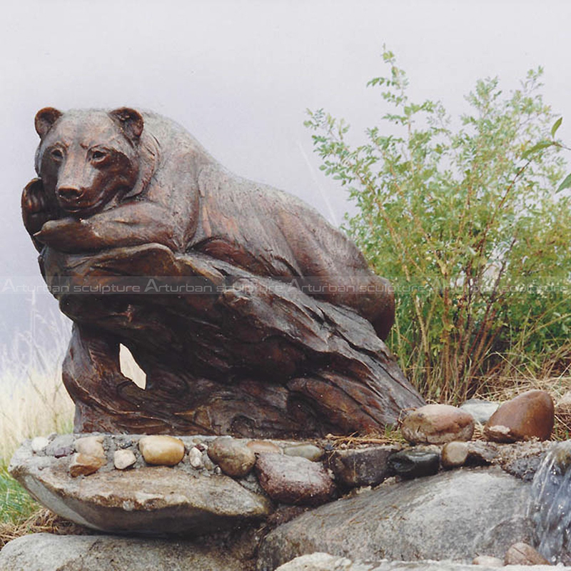 bear lawn statue