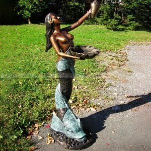 large mermaid fountain