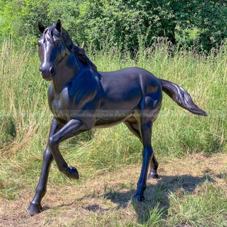 running horse sculpture