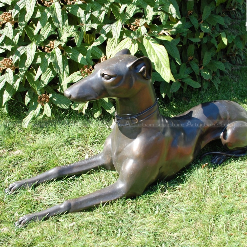 doberman yard statue