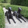 doberman yard statue