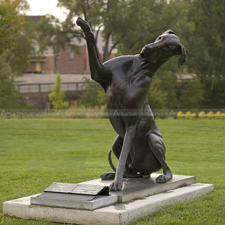 life size bronze dog statues