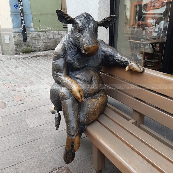 bronze bull figurine