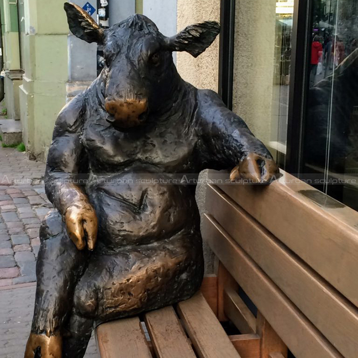 bronze bull figurine