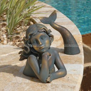 garden mermaid statue
