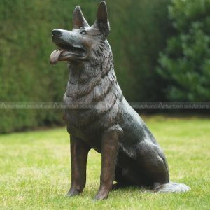 german shepherd lawn ornament