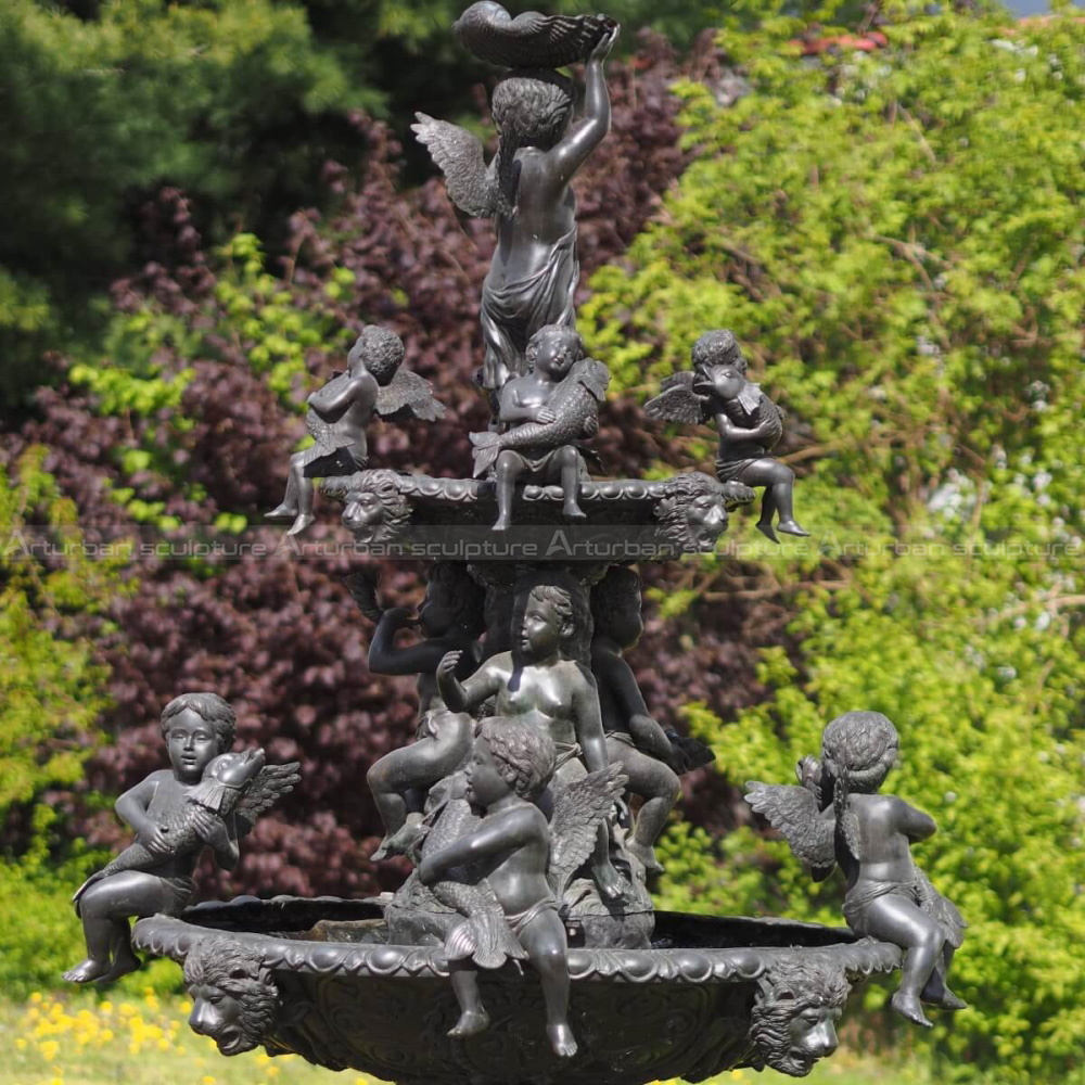 cherub outdoor fountain