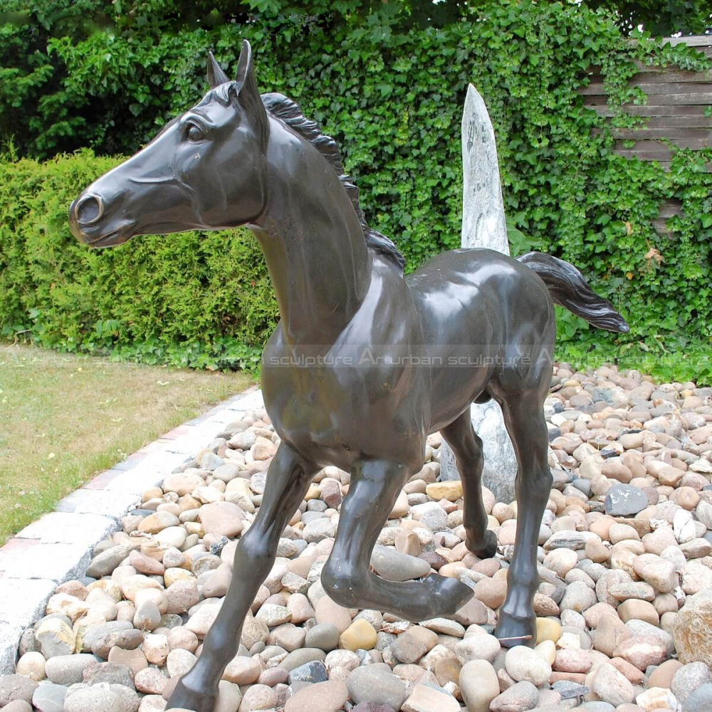 running horse figurine