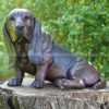life size basset hound statue