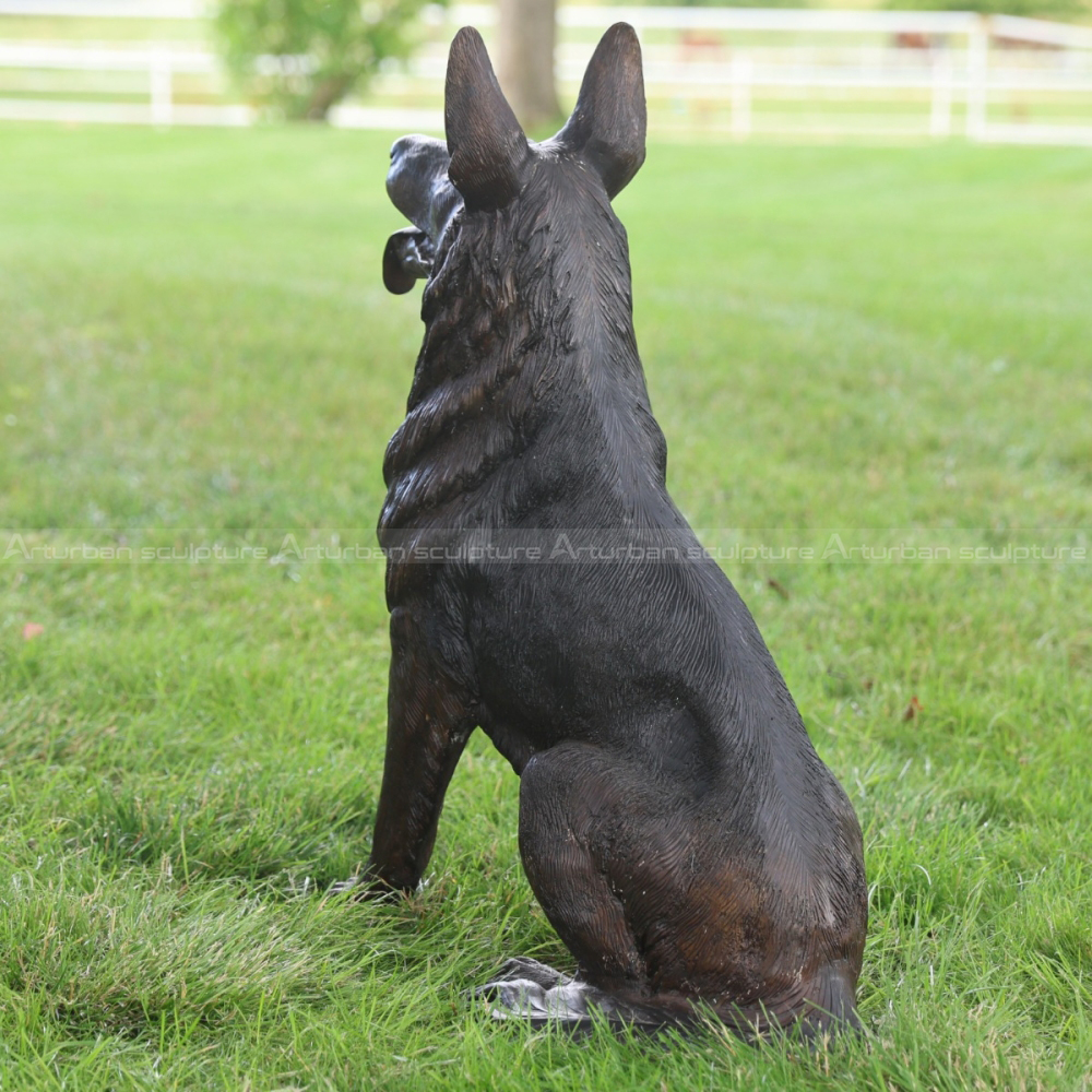 german shepherd lawn ornament