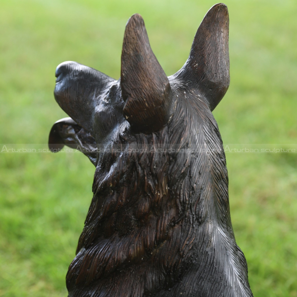 german shepherd lawn ornament