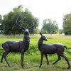 bronze stag garden ornament