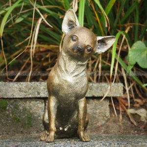 outdoor chihuahua statue