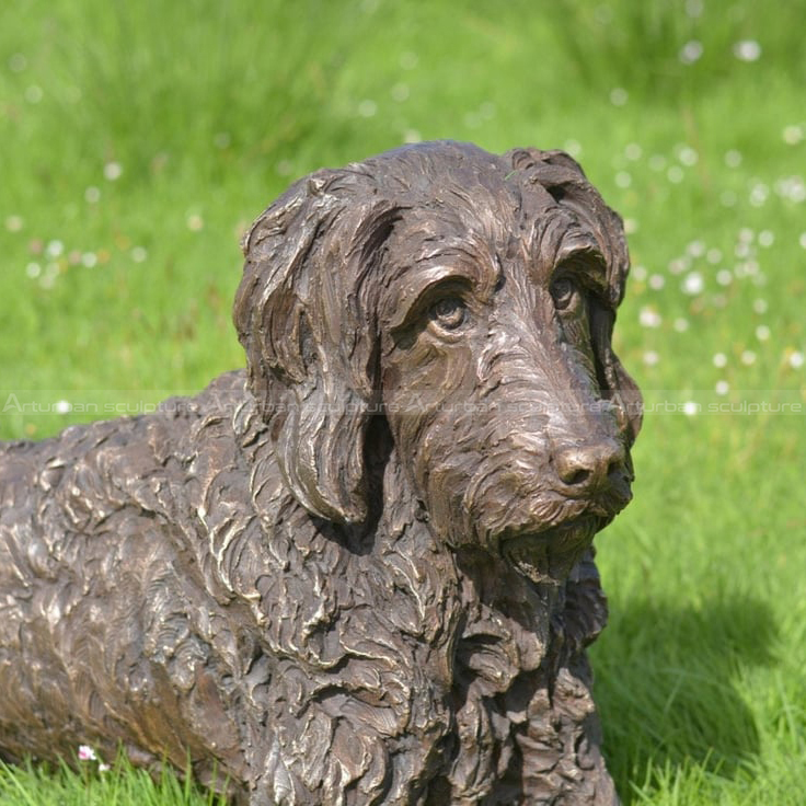 labradoodle garden statue