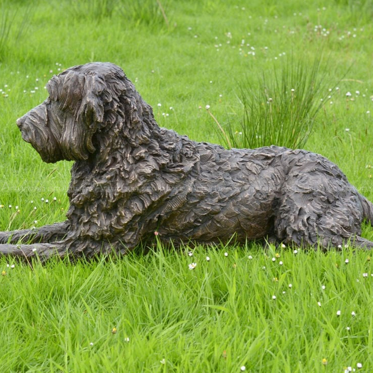 labradoodle garden statue