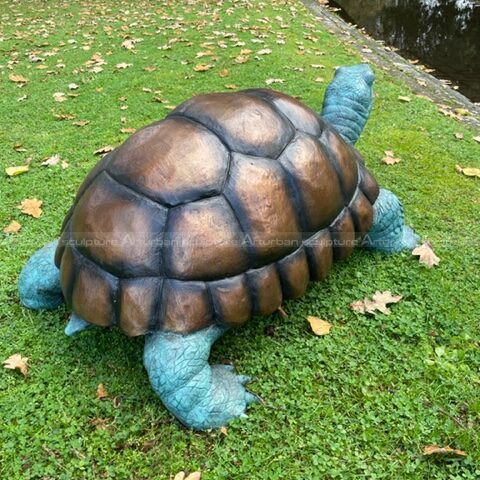 bronze turtle fountain