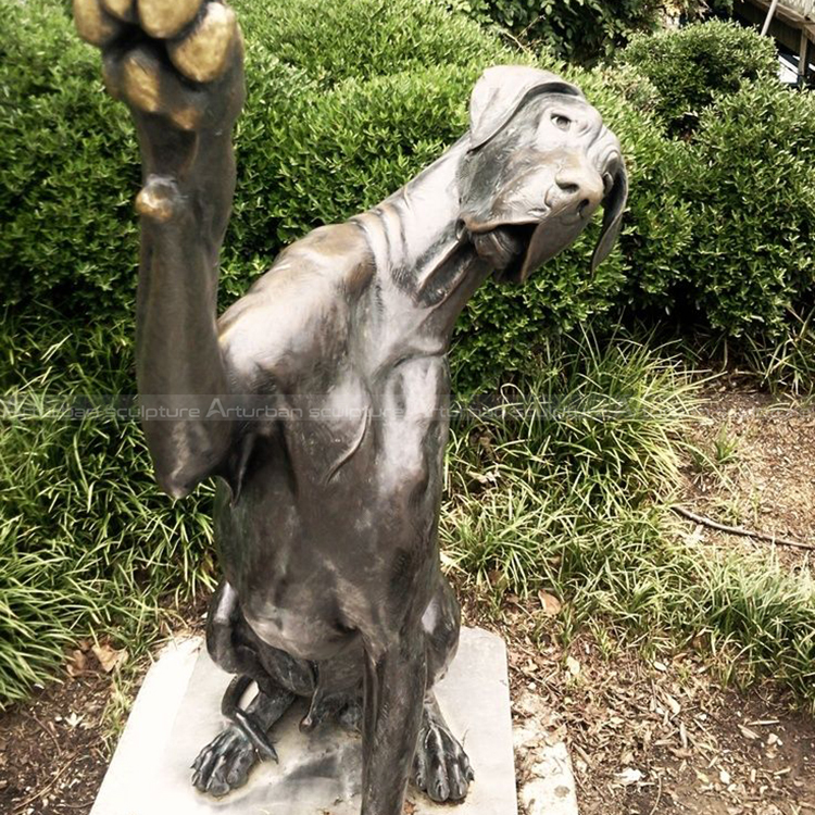 life size bronze dog statues