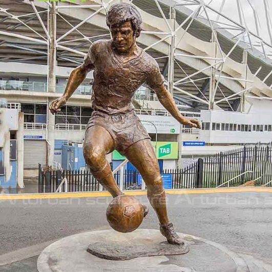 football player sculpture