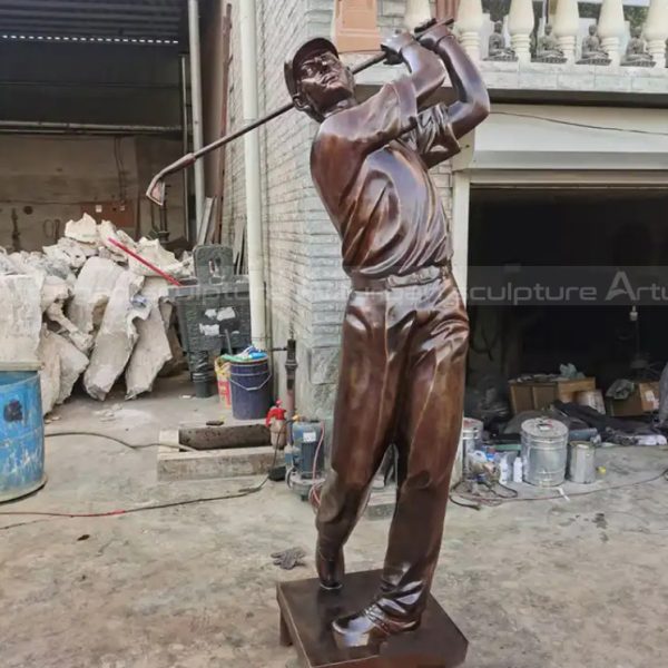 large outdoor golf statues