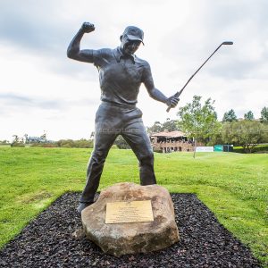 life size golfer statue