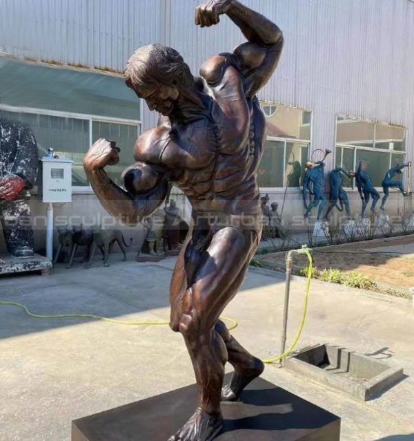 body builder statue