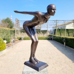 diving athlete sculpture