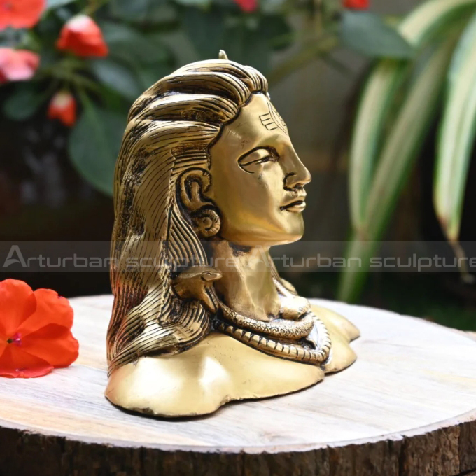 shiva bust statue