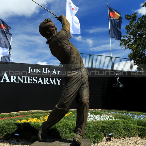 life size golfer statue