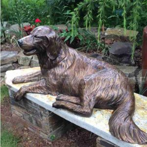 golden retriever lawn ornament