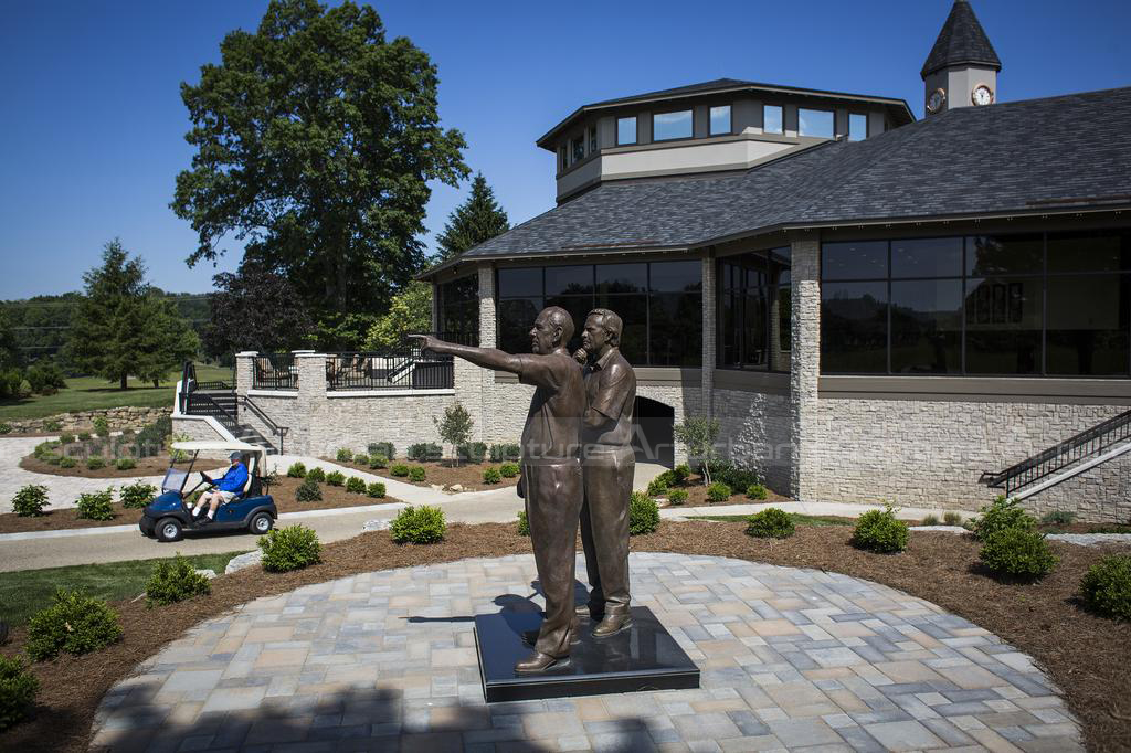 life size golfer statue