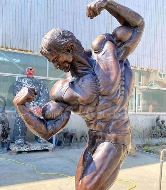 body builder statue