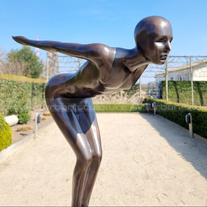 diving athlete sculpture