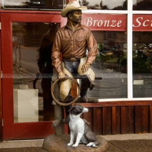western cowboy statue