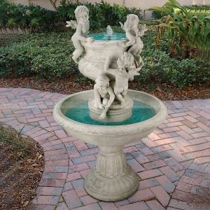 cherub garden fountain