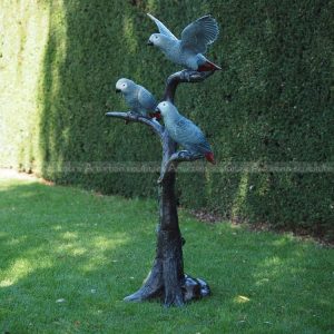 outdoor parrot statue