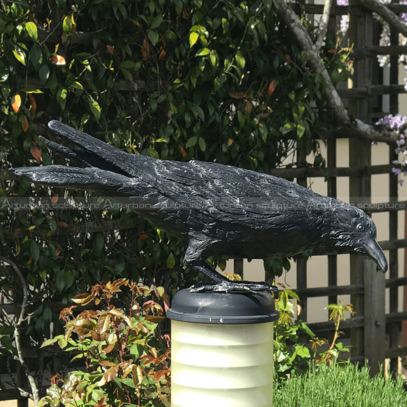 black crow sculpture