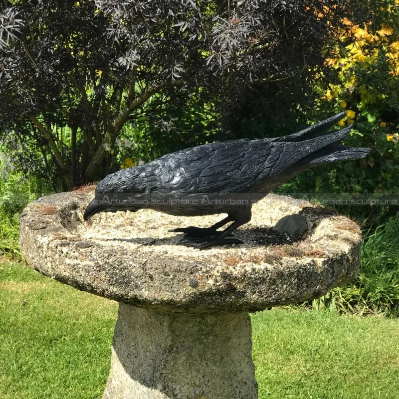 black crow sculpture