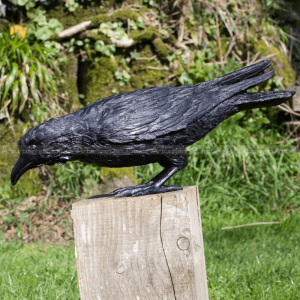 black crow sculpture