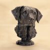 dog bust statue