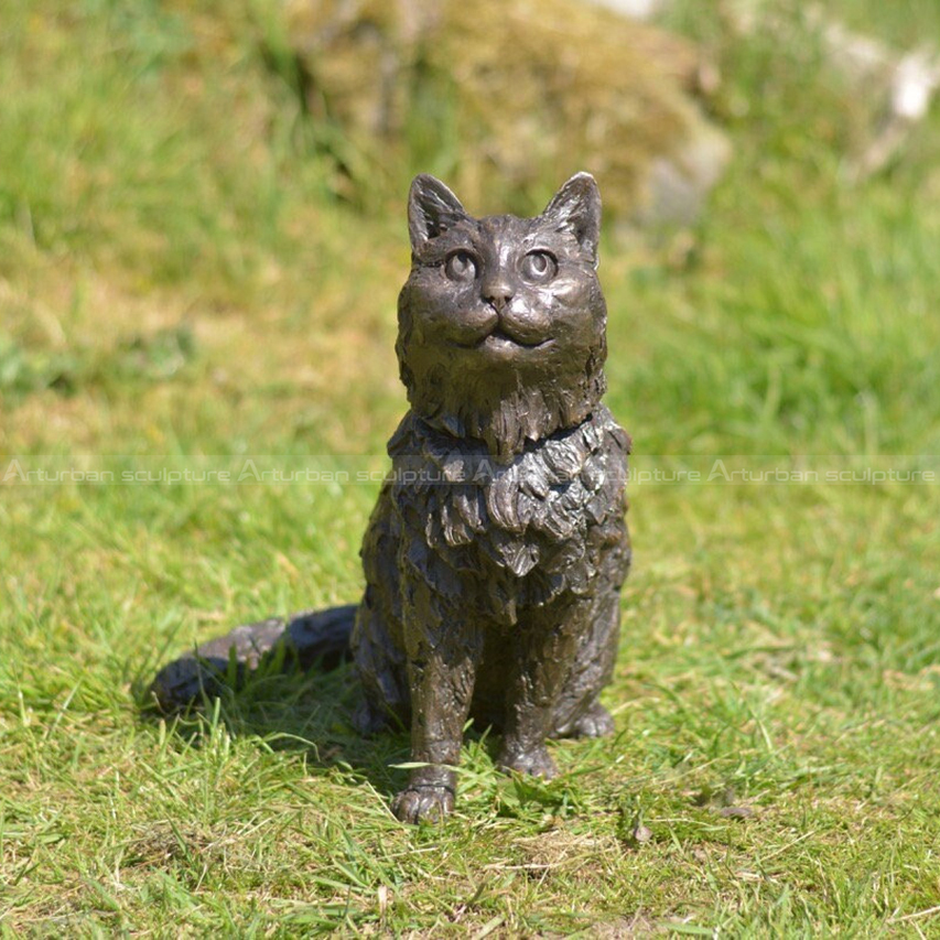 cat yard sculpture