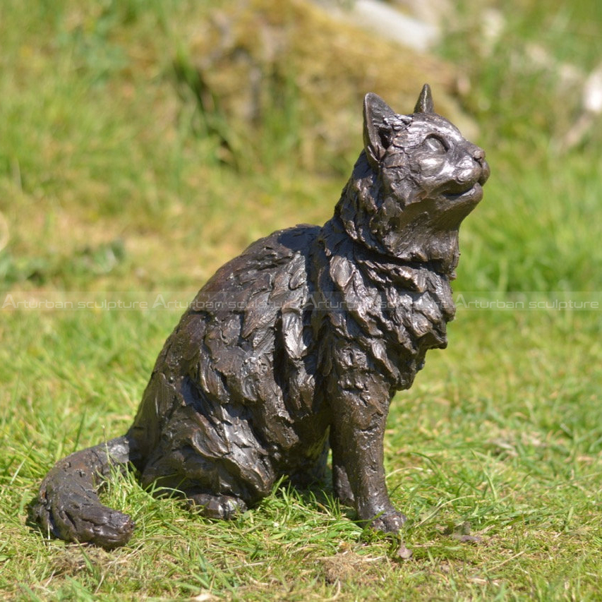 cat yard sculpture