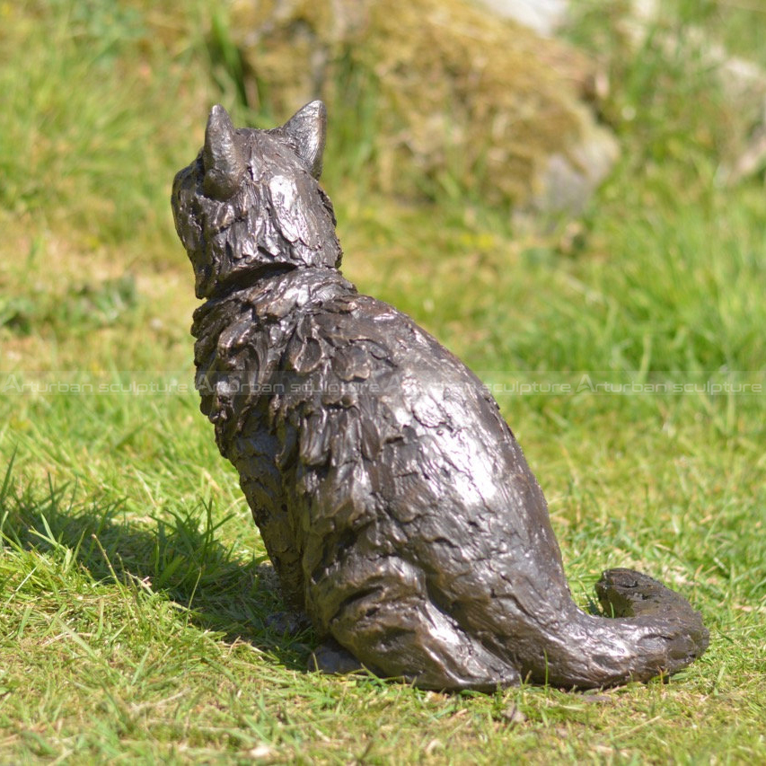 cat yard sculpture