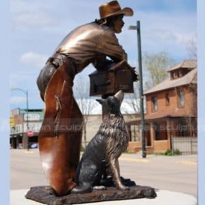 metal sculpture mailbox