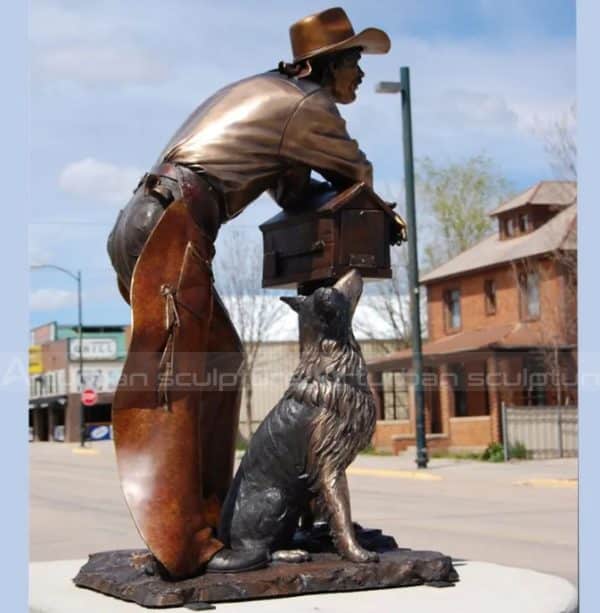 metal sculpture mailbox