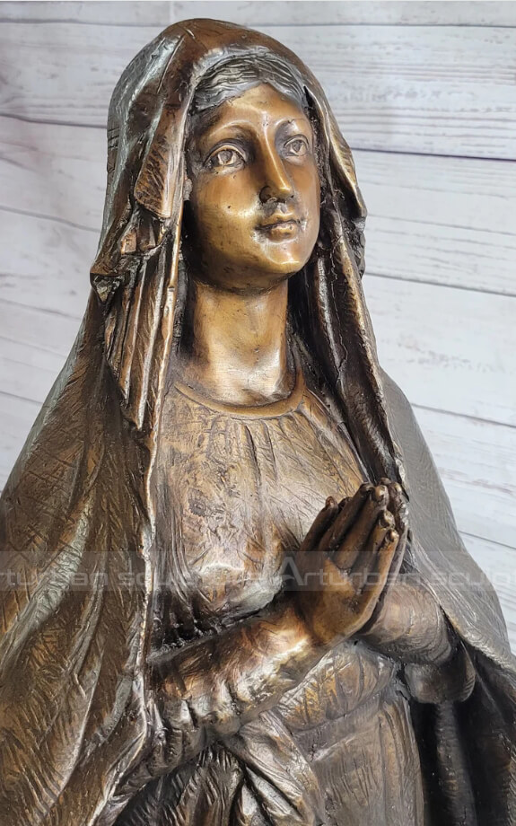 outdoor statue of blessed virgin mary