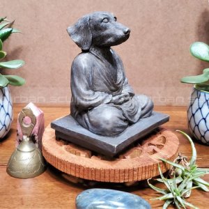 zen dog statue