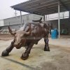 bronze charging bull