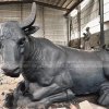 bull lying statue
