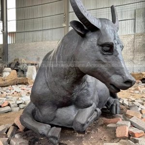 bull lying statue