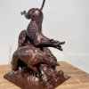 large outdoor dog statues